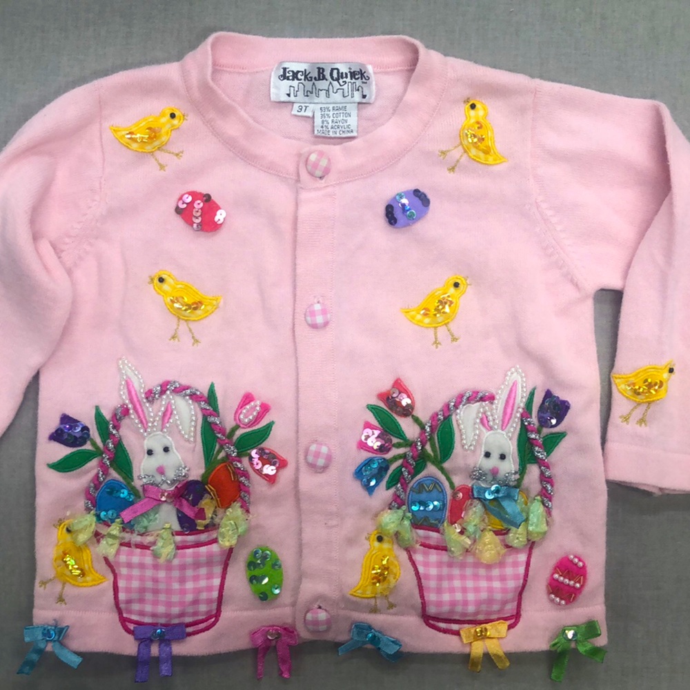 Jack B Quick Vintage Toddler Easter Sweater